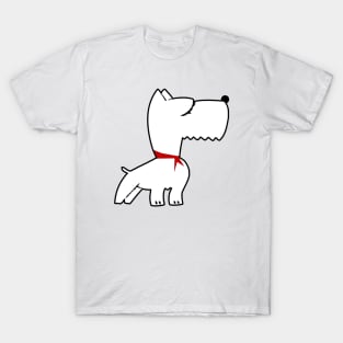 White Scottie T-Shirt